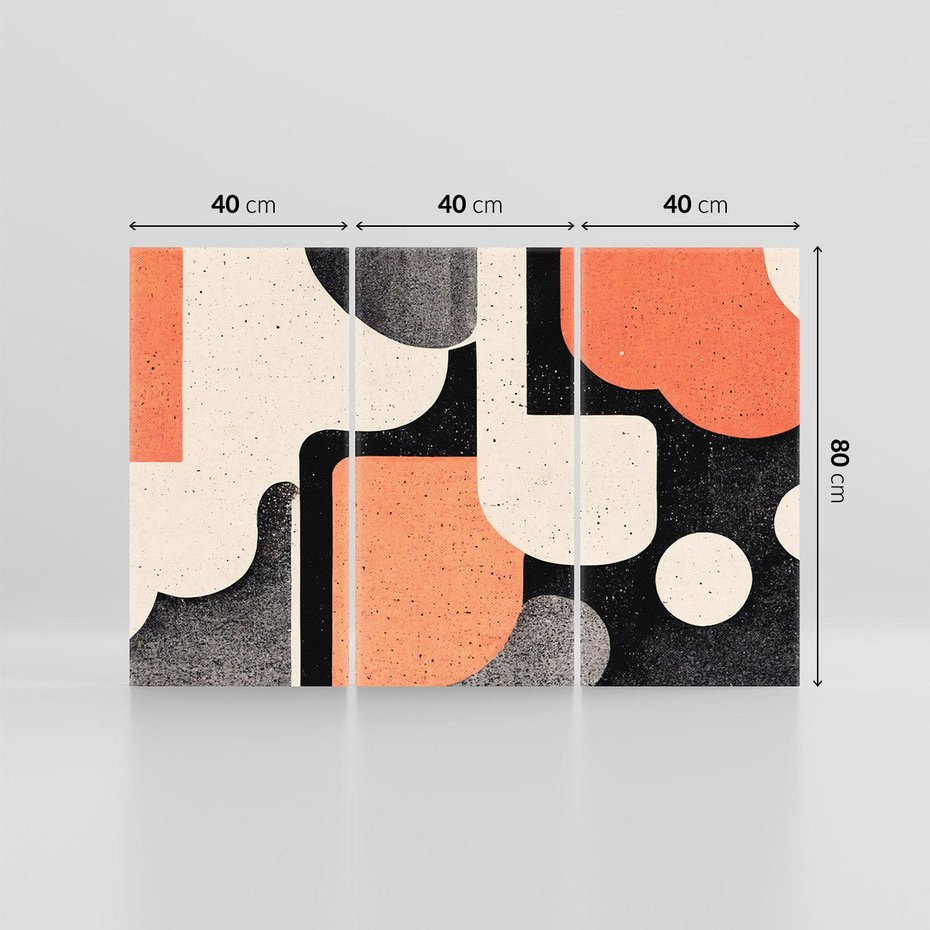 Obraz na płótnie 120x80 - Loftowa Harmonia - abstrakcja, styl loftowy