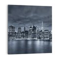 Obraz na płótnie 80x80 - Miejskie Migawki - noc, NY