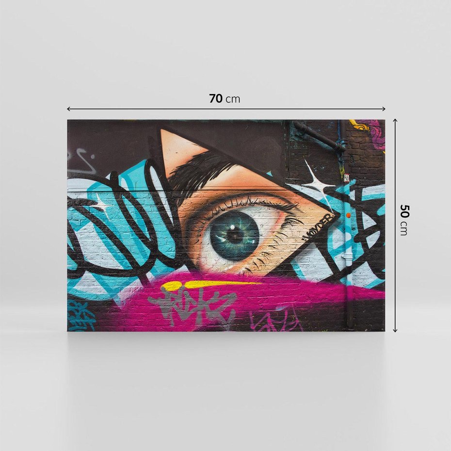 Obraz na płótnie 70x50 - Wibracje kreatywności graffiti - graffiti