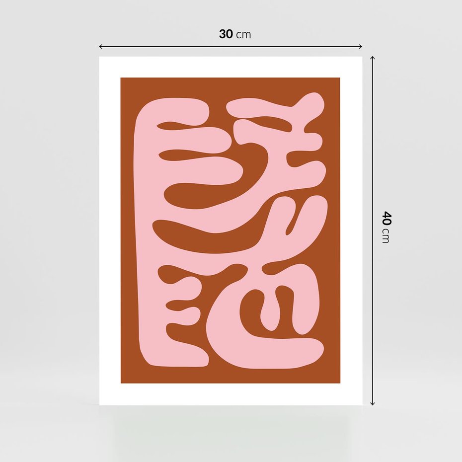 Plakat bez ramy 30x40 - Migotliwe Boho Marzenia - abstrakcyjny obraz, plakat