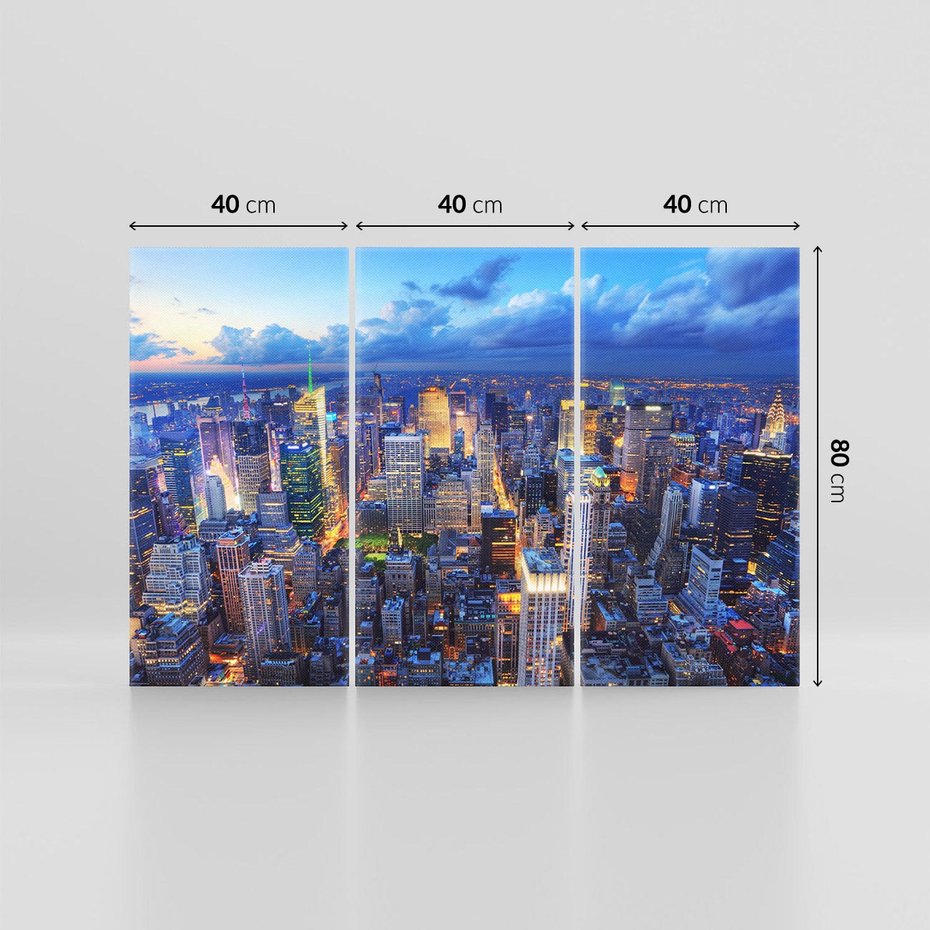 Obraz na płótnie 120x80 - Energia wielkiego miasta - Nowy Jork, NY