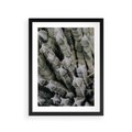 Plakat w ramie 30x40 - Boho kaktusy na pustyni - kaktusy, pustynia - rama czarna