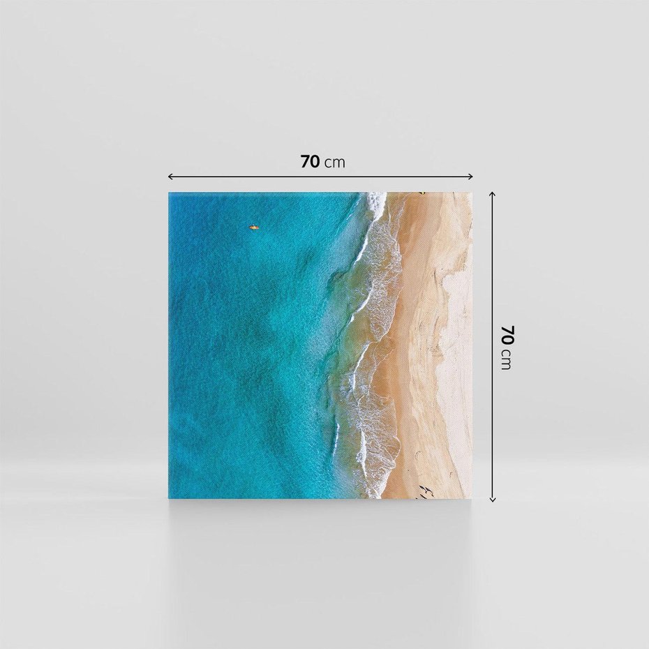 Obraz na płótnie 70x70 - Spokój nad morzem - morze, plaża