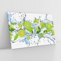 Obraz na płótnie 120x80 - Świeżość limonki i błękity wody - limonka, woda