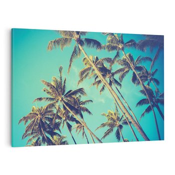 Obraz na płótnie 100x70 - Tropikalne palmy w krainie słonecznych wakacji - palmy, tropiki
