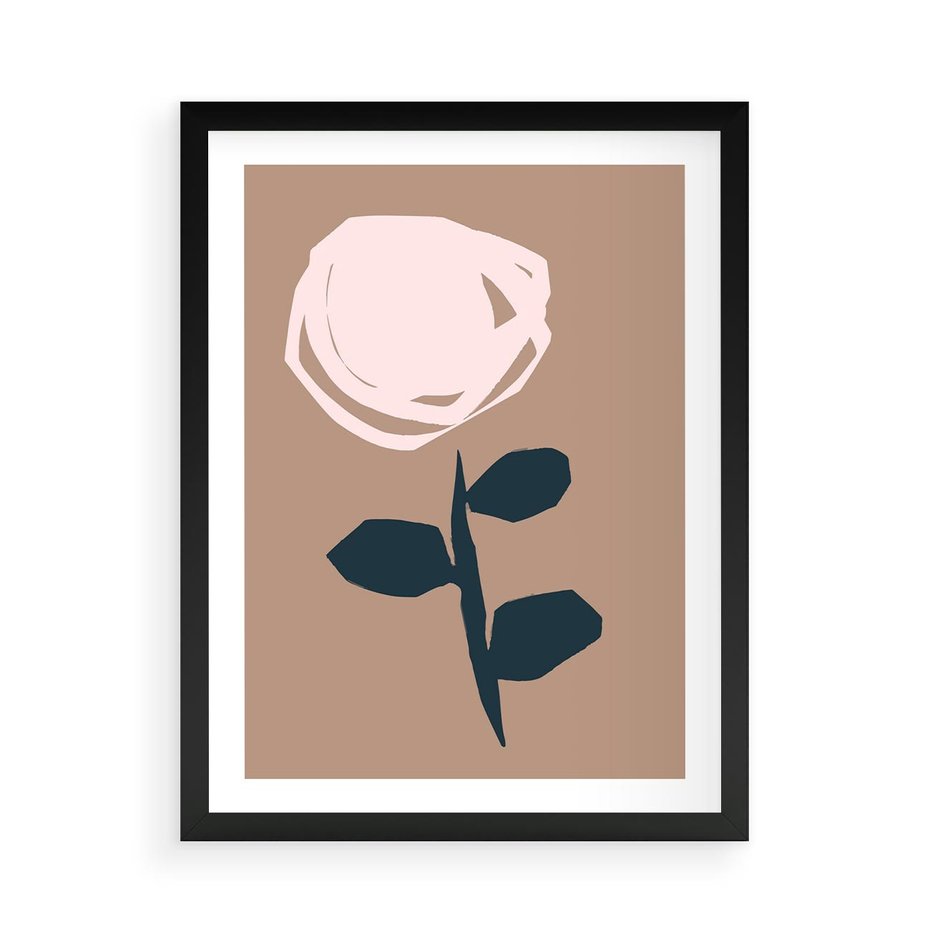 Plakat w ramie 50x70 - Niewytłumaczalne - abstrakcyjny obraz, plakat - rama czarna