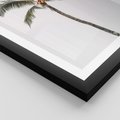 Plakat w ramie 30x40 - Wakacyjne Marzenia - palma na tle nieba - rama czarna