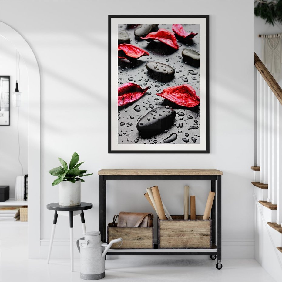 Plakat bez ramy 40x50 - Spa wśród Natury - spa, kamienie