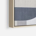 Obraz w ramie 80x80 - Odbicie wschodzącego jutra - graficzne kształty, geometria - rama drewno