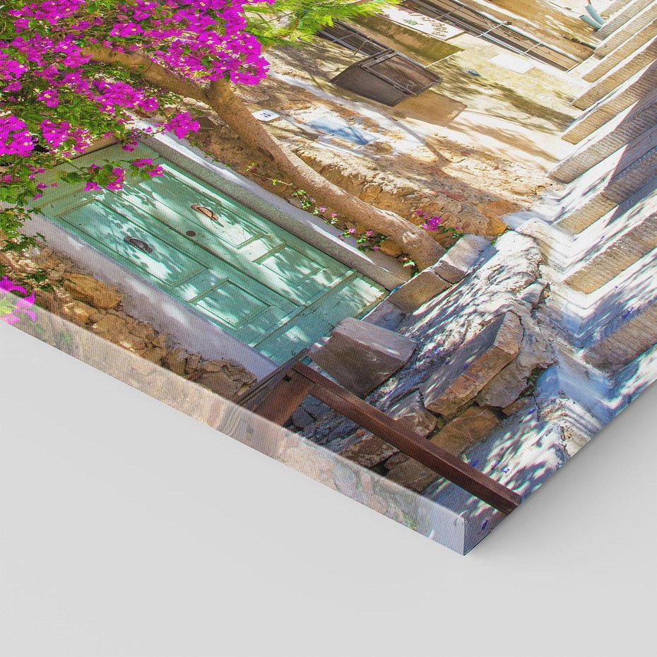 Obraz na płótnie 30x30 - Urok Zaklętej Przestrzeni - uliczka, perspektywa