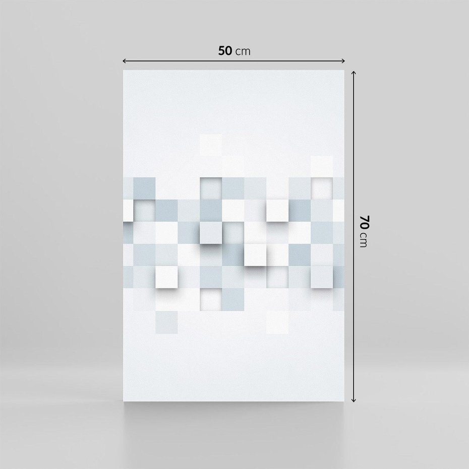 Obraz na płótnie 50x70 - Trójwymiarowe formy geometryczne - geometria, 3D