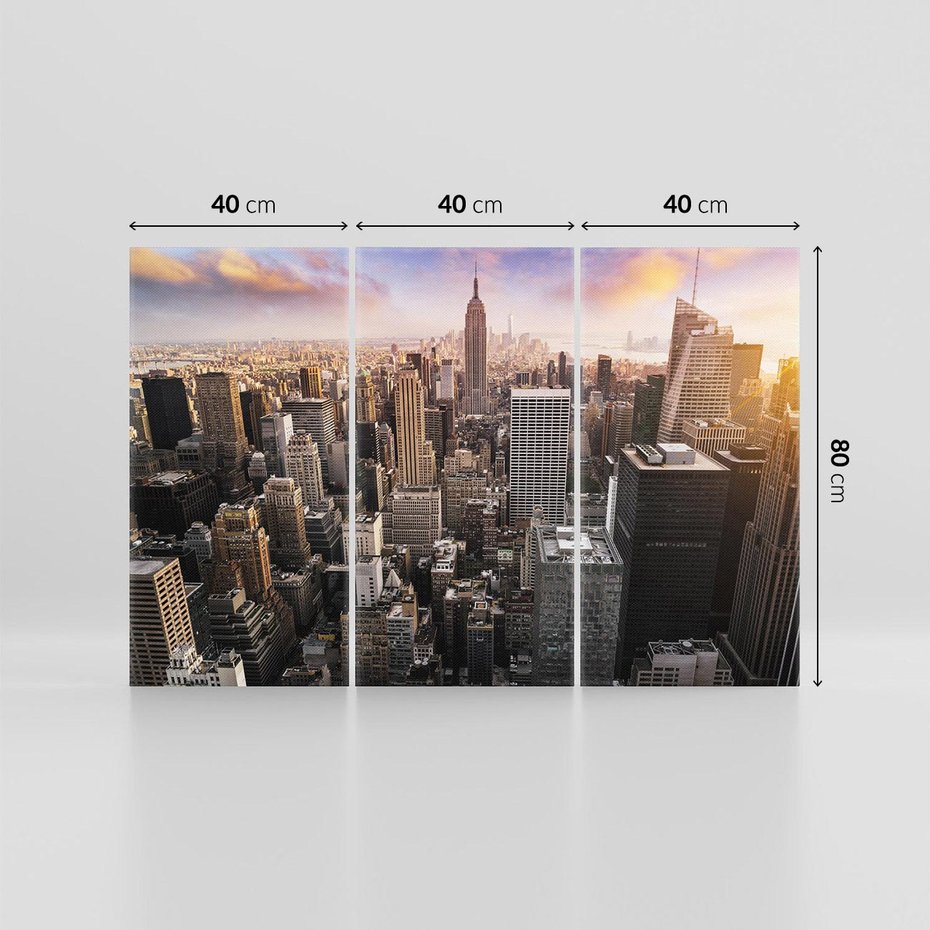 Obraz na płótnie 120x80 - Pulsujące serce USA - NY, Nowy Jork