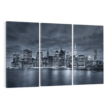 Obraz na płótnie 120x80 - Miejskie Migawki - noc, NY