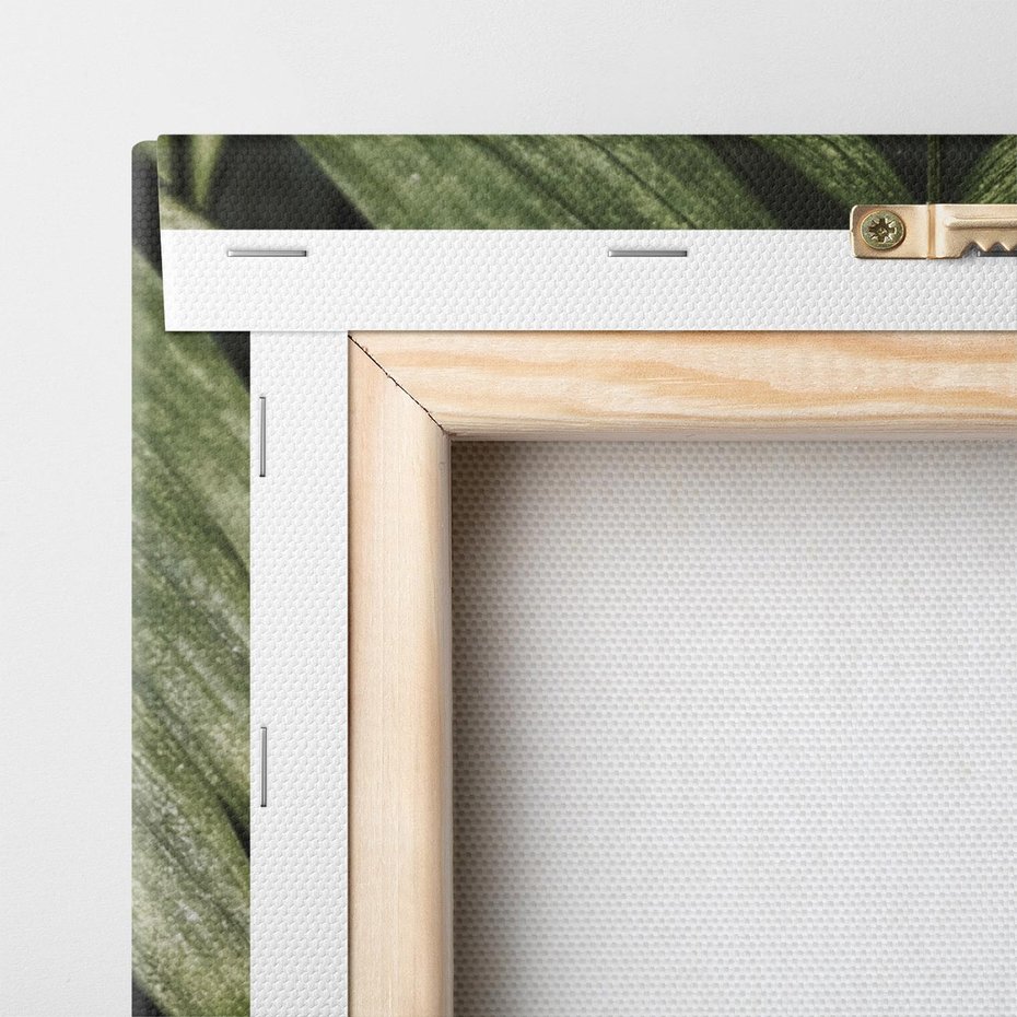 Obraz na płótnie 100x70 - W Liściach Ukryte - zdjęcie, fotografia