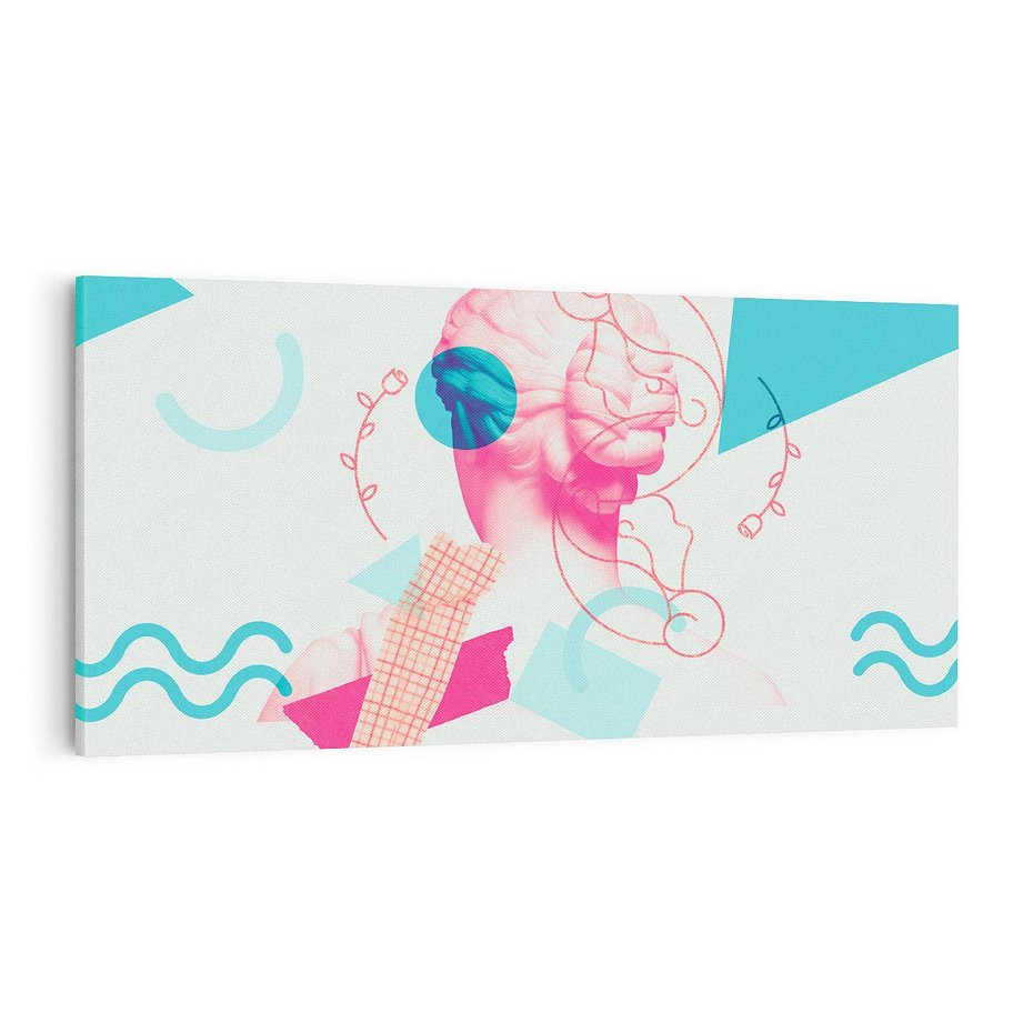 Obraz na płótnie 100x50 - Sztuka w Różach - nowoczesna sztuka, kolaż ze zdjęć