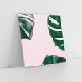 Obraz na płótnie 30x30 - Siła Natury - liście, monstera