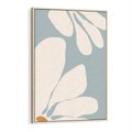 Obraz w ramie 50x70 - Pastelowe Marzenia Kwiatów - kwiaty, nowoczesne i minimalistyczne - rama drewno