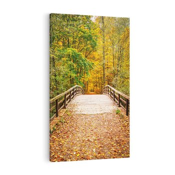 Obraz na płótnie 50x70 - Spacer Ścieżką w Las - ścieżka, spacer