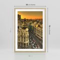 Plakat w ramie 50x70 - Miasto Metropolii - miasto, metropolia - rama drewno