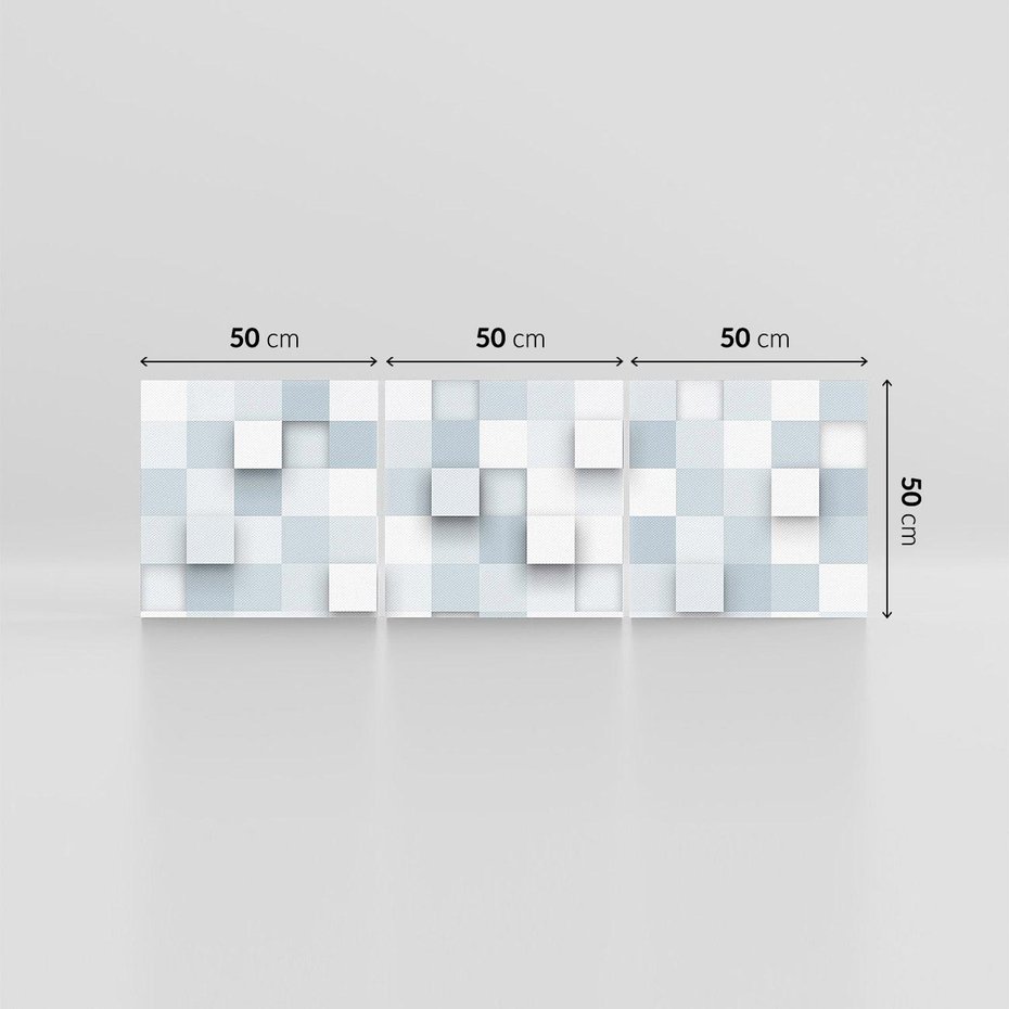 Obraz na płótnie 150x50 - Trójwymiarowe formy geometryczne - geometria, 3D