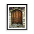 Plakat w ramie 40x50 - Tajemnicze stare drzwi - stare, drzwi - rama czarna