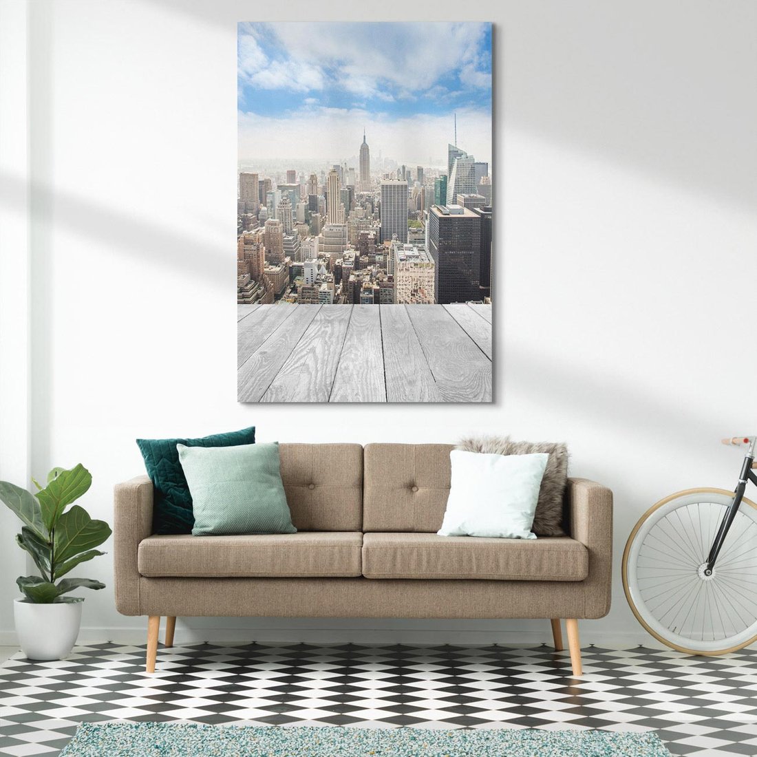 Obraz na płótnie 50x70 - Nowojorska energia miejsca - Nowy Jork, miasto
