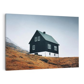 Obraz na płótnie 120x80 - Ciepło i Przytulność - skandynawski, domek