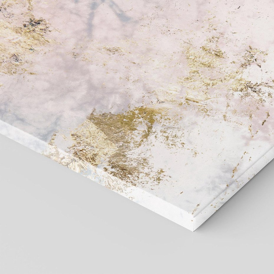 Obraz na płótnie 50x70 - Luksusowa Dekoracja - marmur, złoto