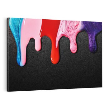 Obraz na płótnie 70x50 - Abstrakcja Kolorowych Farb - farba, abstrakcja