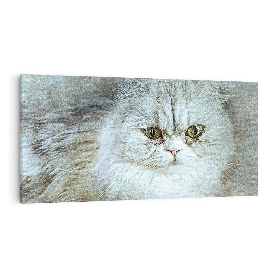 Obraz na płótnie 100x50 - Zwierzęca abstrakcja: Kot - kot, zwierzę