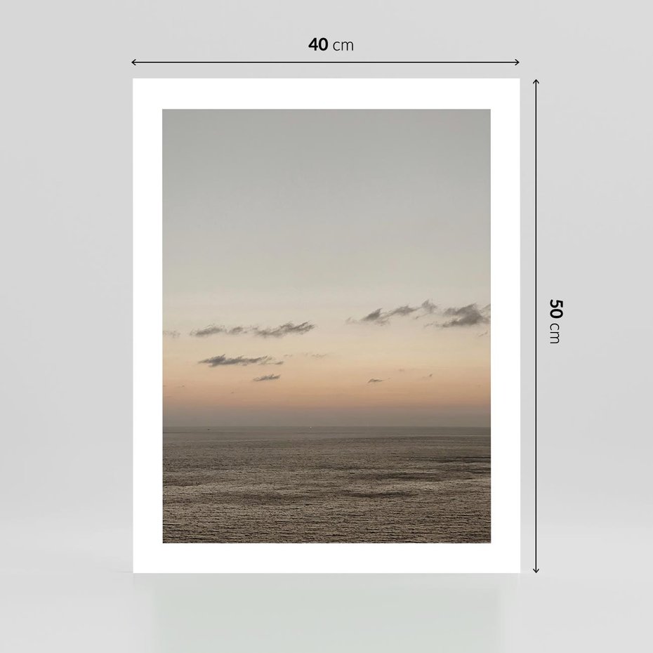 Plakat bez ramy 40x50 - Chwila Romantyzmu - morze, niebo