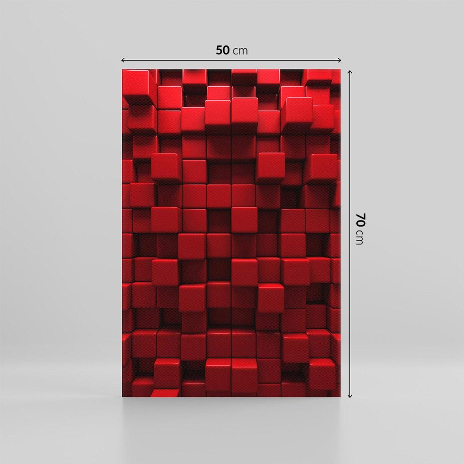 Obraz na płótnie 50x70 - Geometryczne 3D: wizja przestrzeni - geometryczne, 3D