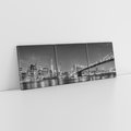 Obraz na płótnie 120x40 - Most w nocnym blasku - Nowy Jork, most