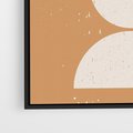 Obraz w ramie 50x70 - Podróżne Echa - mid century styl, nowoczesna grafika - rama czarna