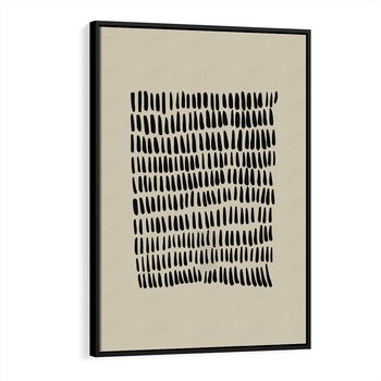 Obraz w ramie 50x70 - Echa Zapomnianych Wymiarów - nowoczesna sztuka, plakat - rama czarna