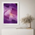 Plakat w ramie 30x40 - Abstrakcyjna gra kolorów - abstrakcja, akwarela - rama biała