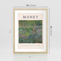 Plakat w ramie 30x40 - Reprodukcja Moneta - Monet, reprodukcja - rama drewno