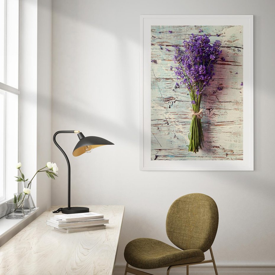 Plakat w ramie 40x50 - Kwiatowy bukiet pełen piękna - bukiet, kwiaty - rama biała