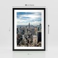 Plakat w ramie 30x40 - Duch Nowego Jorku - Manhattan, Nowy Jork - rama czarna