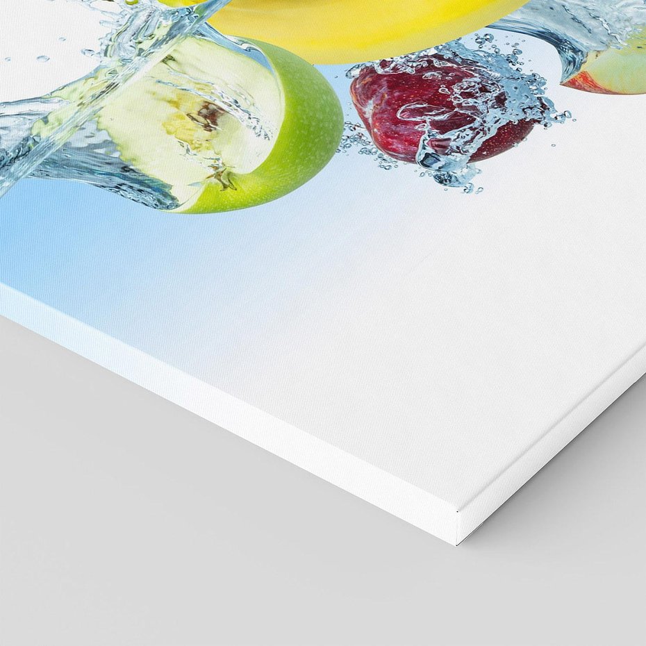 Obraz na płótnie 120x60 - Owoce w tropikalnym klimacie - owoce, woda