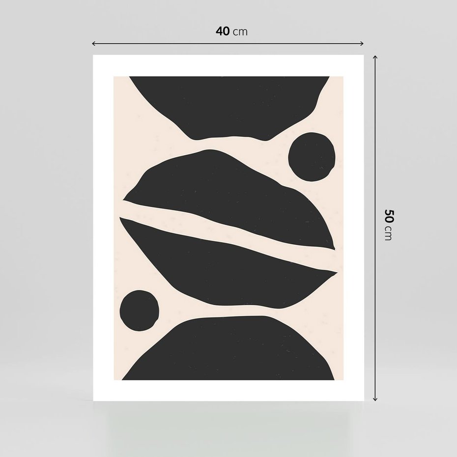 Plakat bez ramy 40x50 - Surowa Abstrakcja - abstrakcyjny nowoczesny obraz, surowość