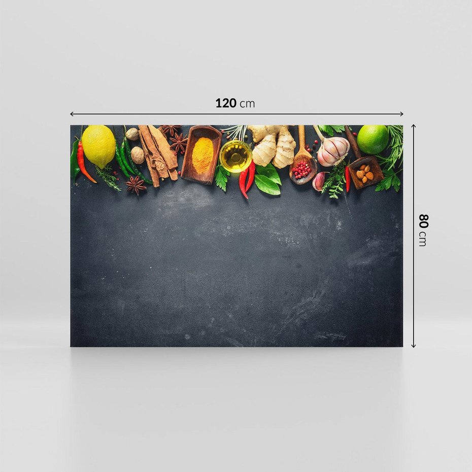 Obraz na płótnie 120x80 - zmysłowa podróż - przyprawy, orient