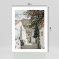 Plakat bez ramy 40x50 - Południe Europy - śródziemnomorski krajobraz, uliczka we włoszech