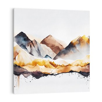 Obraz na płótnie 40x40 - Górska Grafika - góry, krajobraz