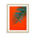Plakat w ramie 50x70 - Egzotyczny Urok - liście, palma - rama drewno