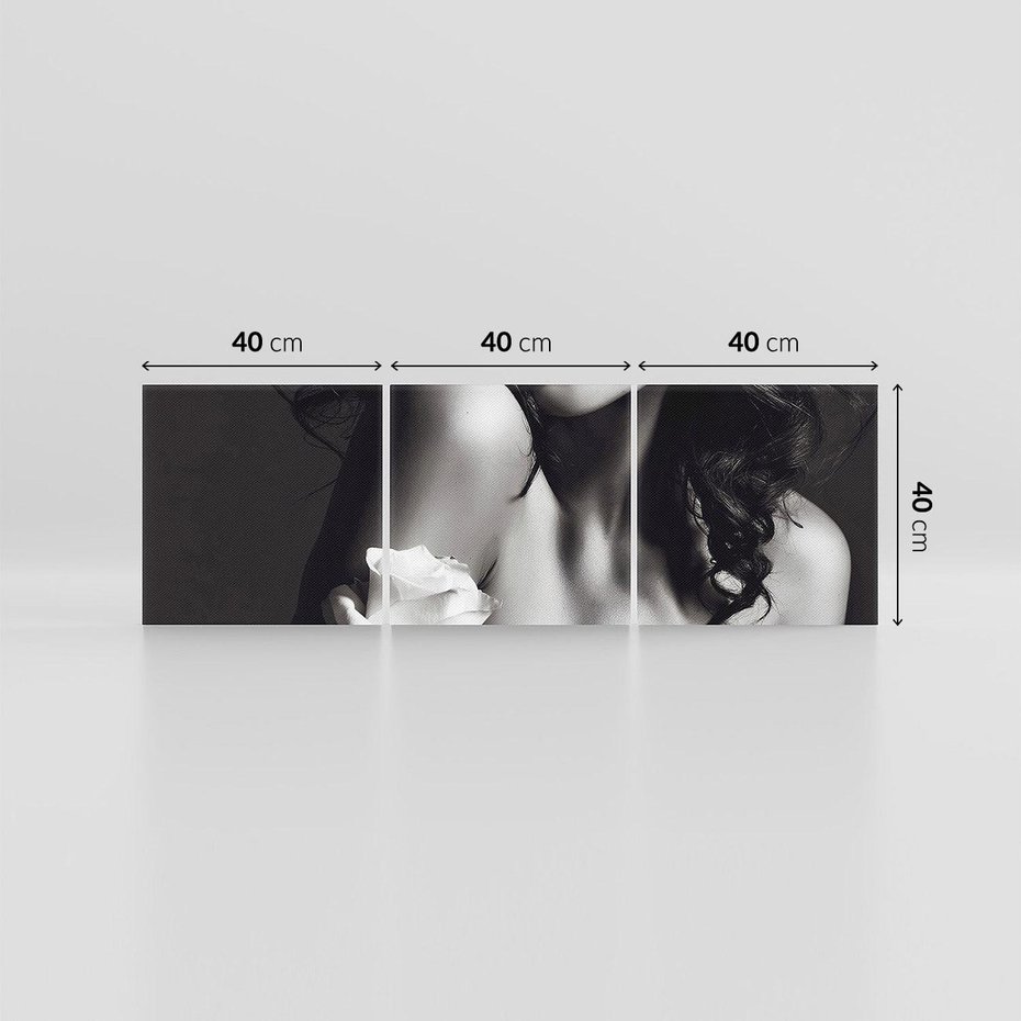 Obraz na płótnie 120x40 - Piękno kobiecego aktu uchwycone - kobieta, akt