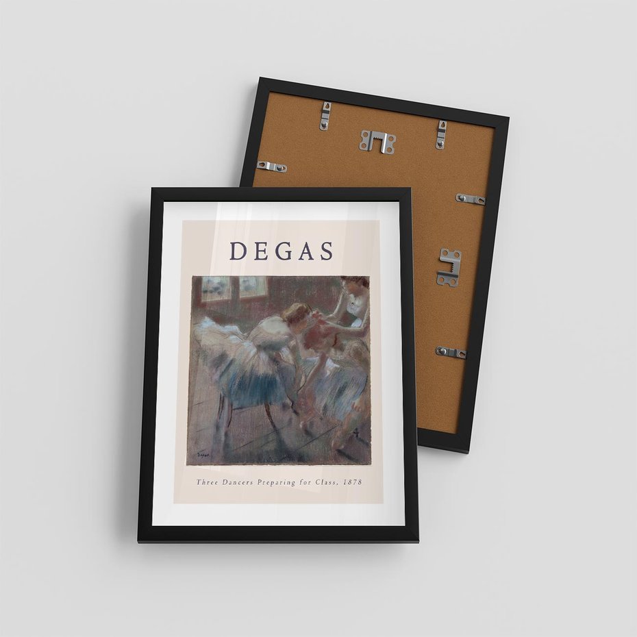 Plakat w ramie 30x40 - Elegancja Baletu na Plakacie - reprodukcja, degas - rama czarna