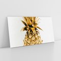 Obraz na płótnie 140x70 - Ekskluzywny Akcent - złoty, ananas