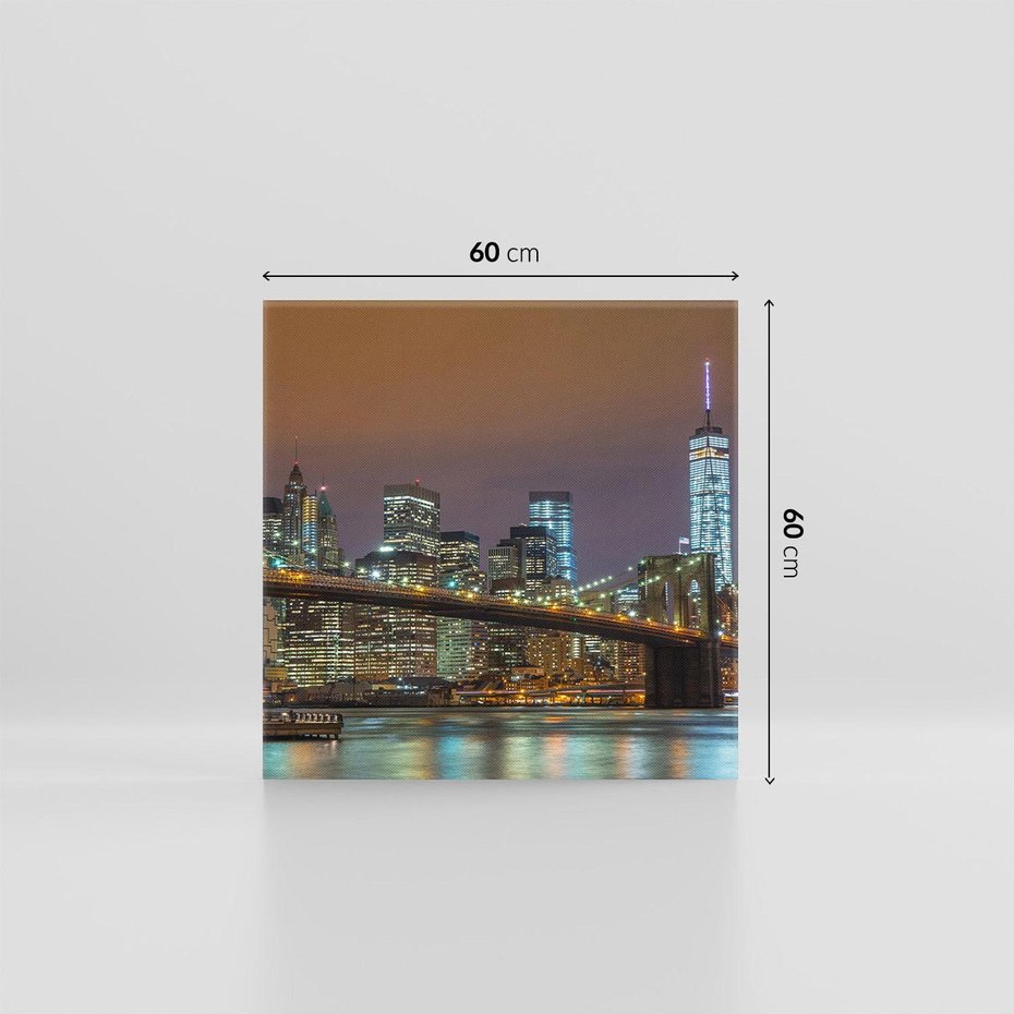 Obraz na płótnie 60x60 - Ikona Nowego Jorku - most, Nowy Jork