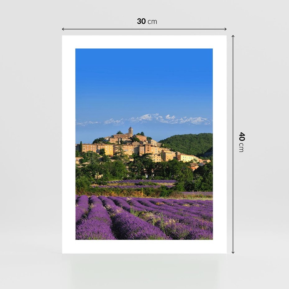 Plakat bez ramy 30x40 - Prowansalska Aura - lawenda, Prowansja
